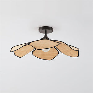 Raffia Petal Ceiling Lamp