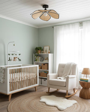 Raffia Petal Ceiling Lamp