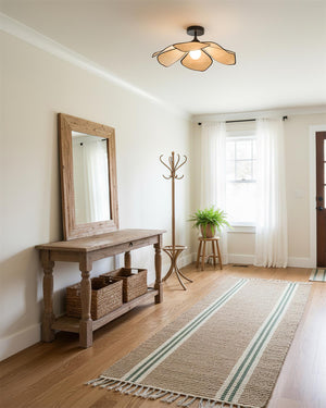 Raffia Petal Ceiling Lamp