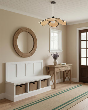 Raffia Petal Pendant Lamp