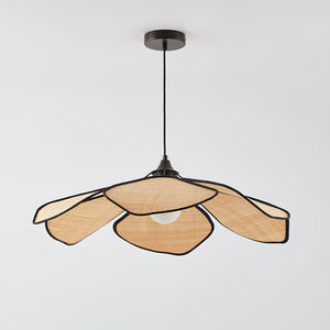 Raffia Petal Pendant Lamp