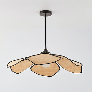 Raffia Petal Pendant Lamp