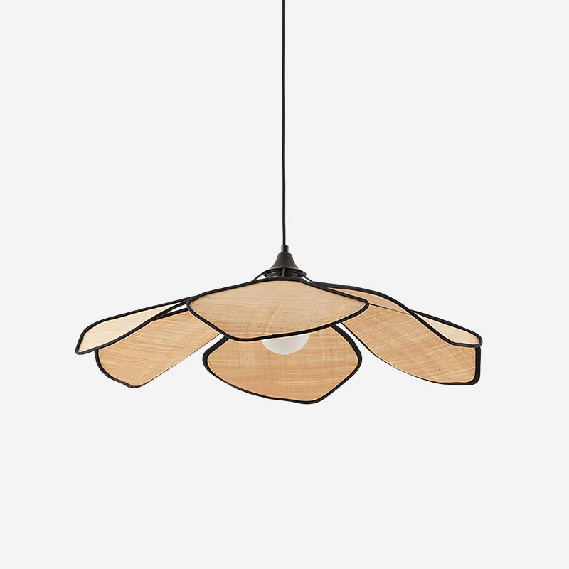 Raffia Petal Pendant Lamp