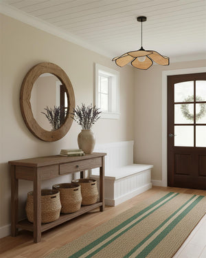 Raffia Petal Pendant Lamp