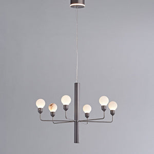 Raggiera Tiered Alabaster Globe Chandelier
