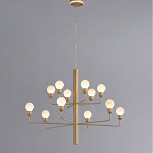Raggiera Tiered Alabaster Globe Chandelier