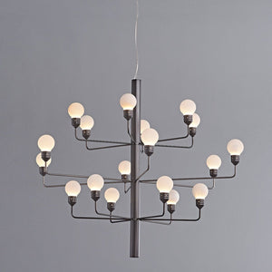 Raggiera Tiered Alabaster Globe Chandelier