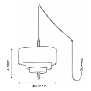 Raphia Plug In Pendant Light
