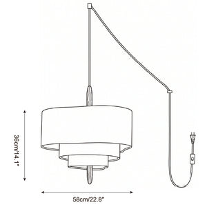 Raphia Plug In Pendant Light