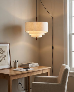 Raphia Plug In Pendant Light