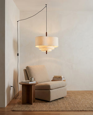 Raphia Plug In Pendant Light
