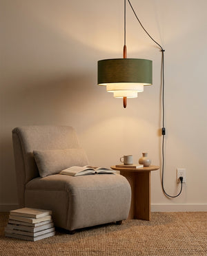 Raphia Plug In Pendant Light