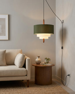 Raphia Plug In Pendant Light