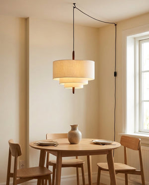 Raphia Plug In Pendant Light
