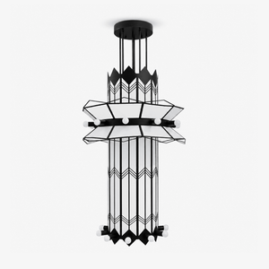 Rayonne Art Deco Pendant Chandelier