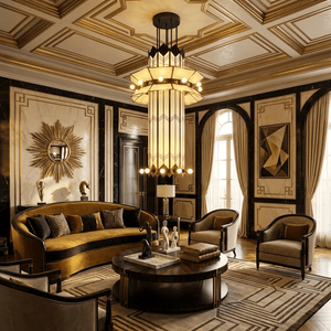 Rayonne Art Deco Pendant Chandelier