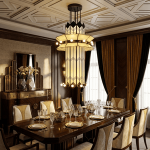 Rayonne Art Deco Pendant Chandelier