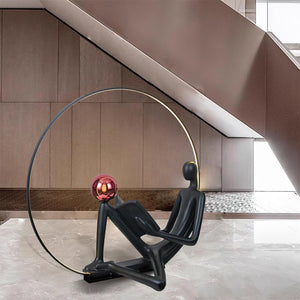 Reader Statue Floor Lamp 51.1″