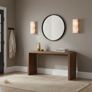 Rectangular Alabaster Wall Sconce