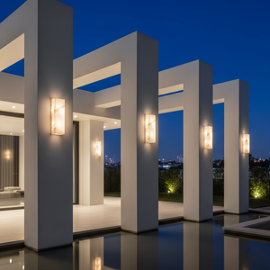 Rectangular Alabaster Wall Sconce