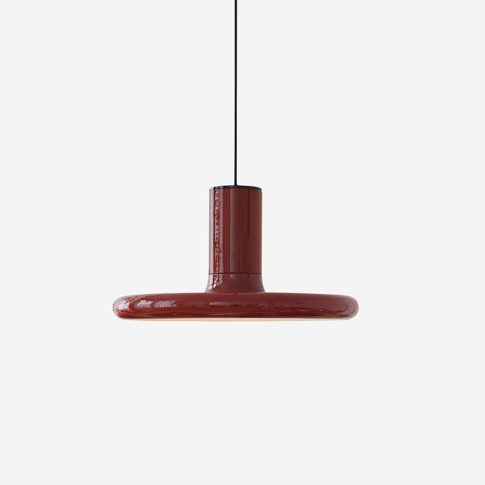Red Frisbee Pendant Lamp 17.7″- 10.6″ - Docos