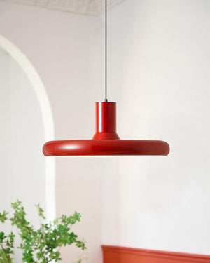 Red Frisbee Pendant Lamp 17.7″- 10.6″ - Docos