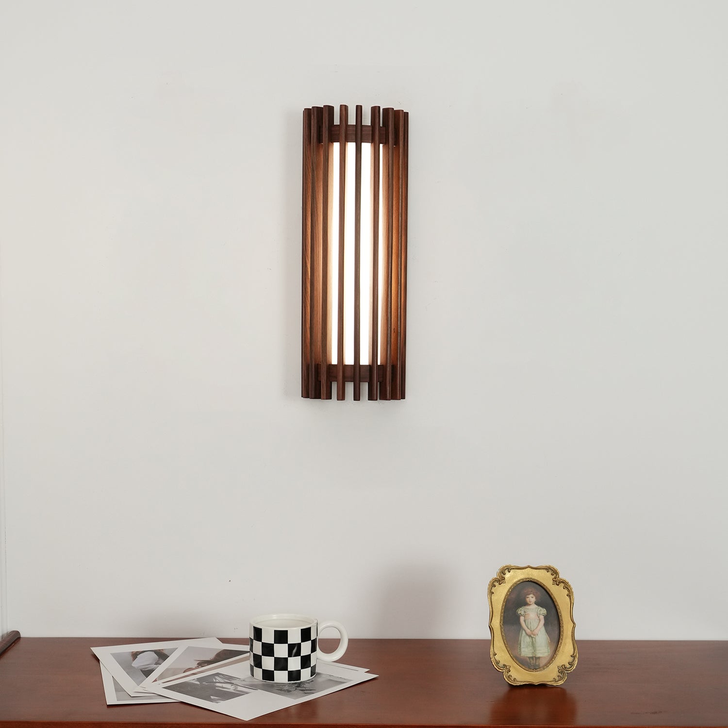 Regina Walnut Wall Lamp