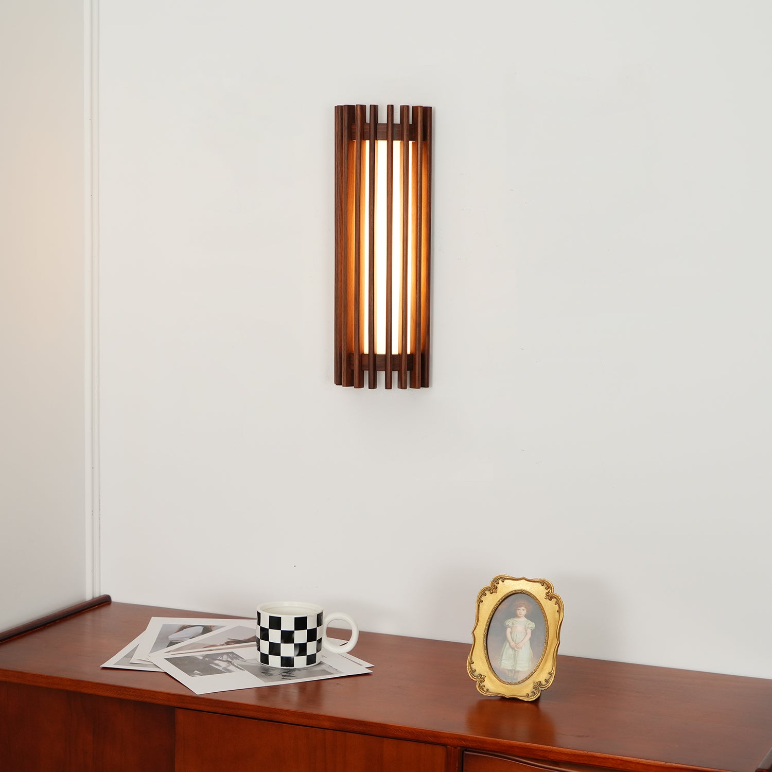 Regina Walnut Wall Lamp