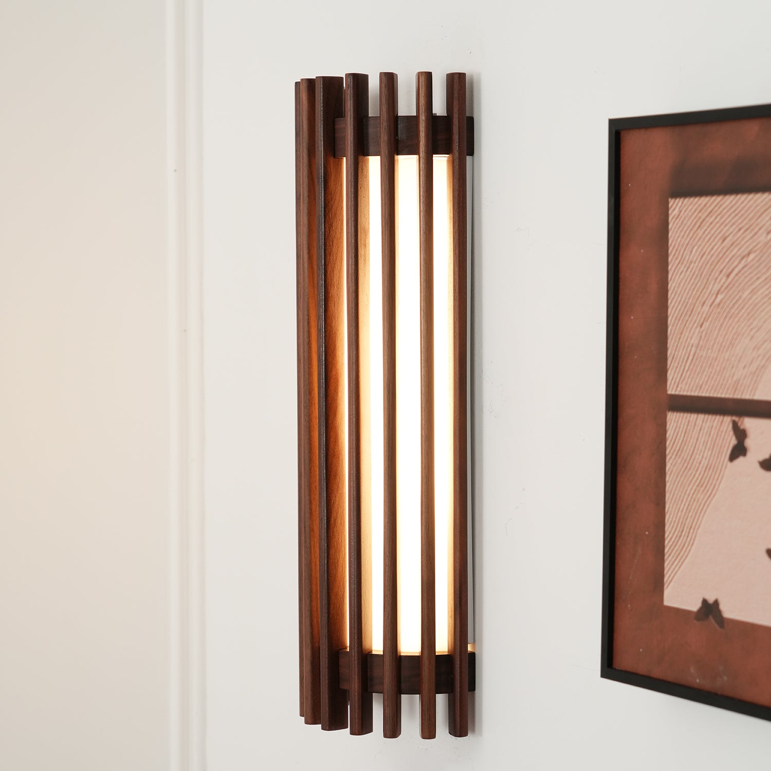 Regina Walnut Wall Lamp