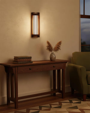Regina Walnut Wall Lamp