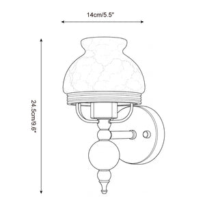 Retro Yuna Alabaster Wall Sconce