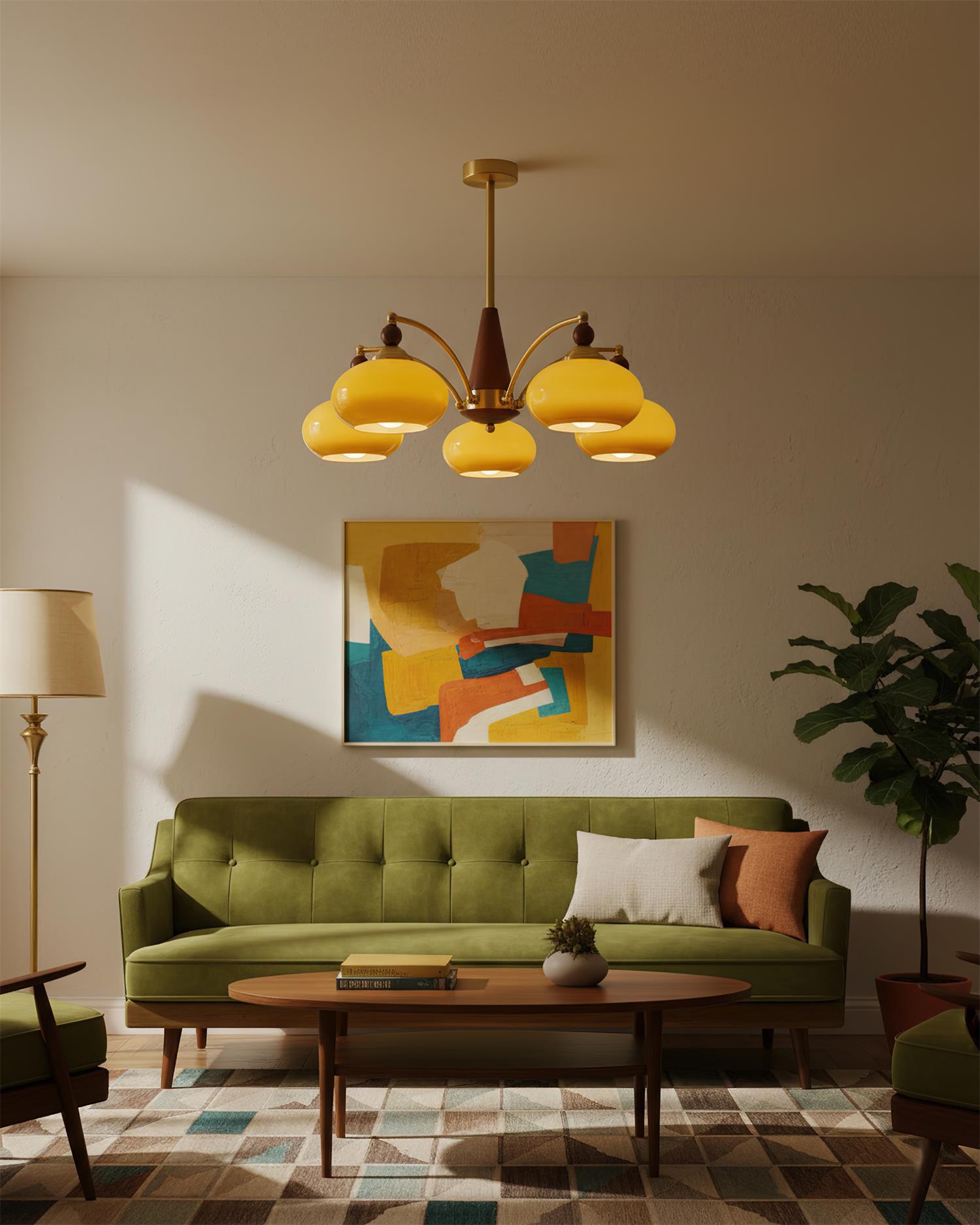 Retro Calliope Chandelier