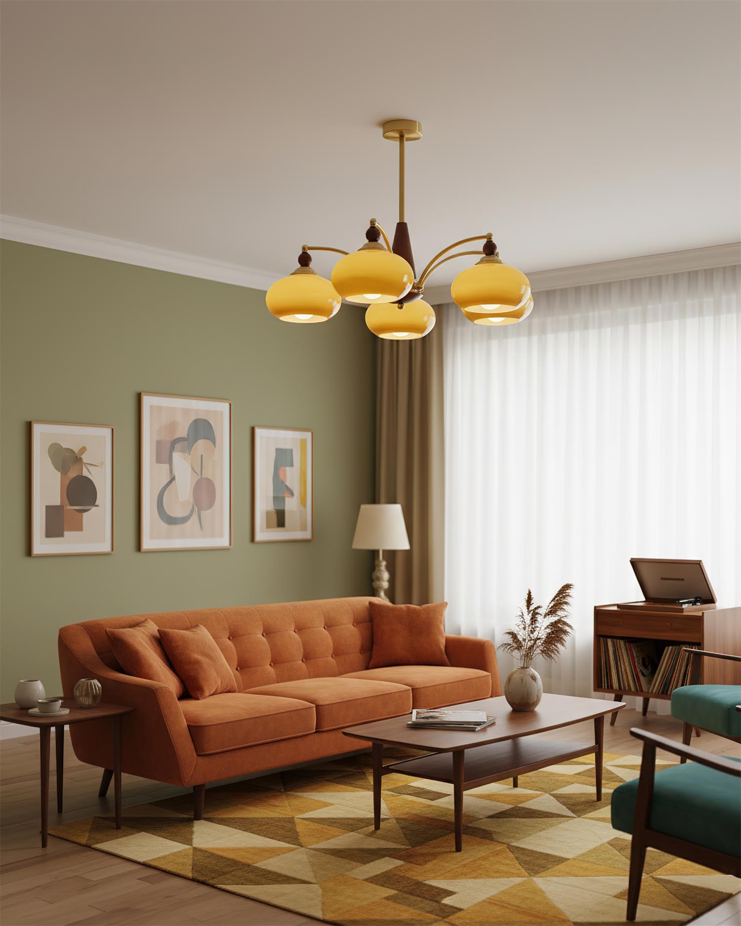 Retro Calliope Chandelier