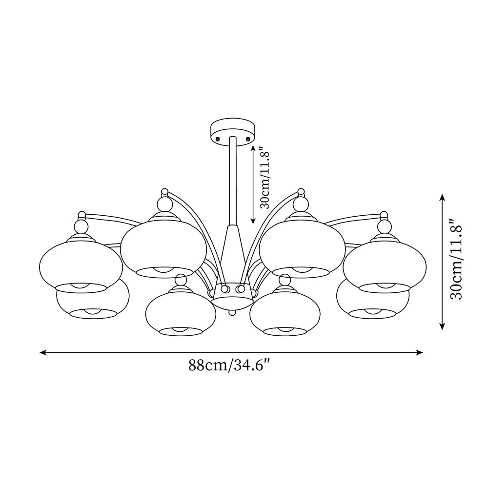 Retro Calliope Chandelier