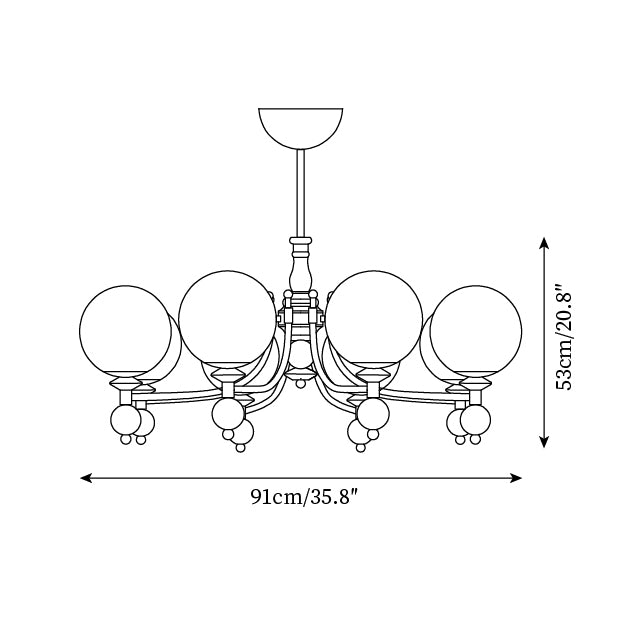 Retro Ellan Chandelier