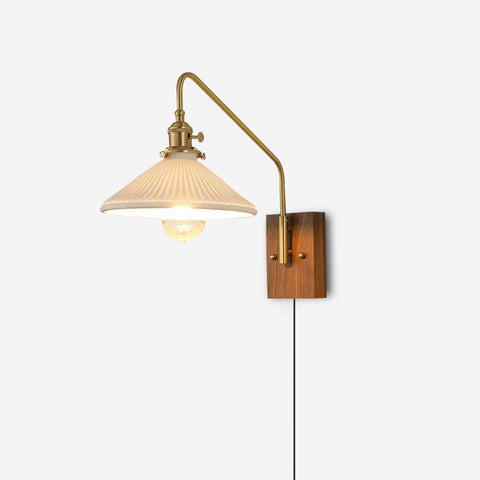 Retro Kelsey Wandleuchte mit Stecker