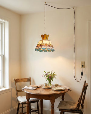 Retro Ketan Plug In Pendant Light