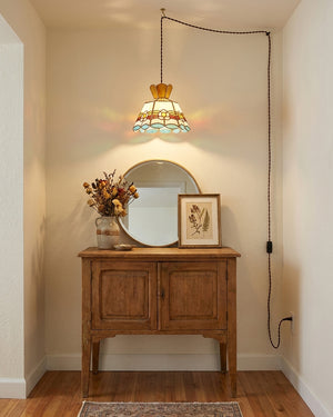 Retro Ketan Plug In Pendant Light