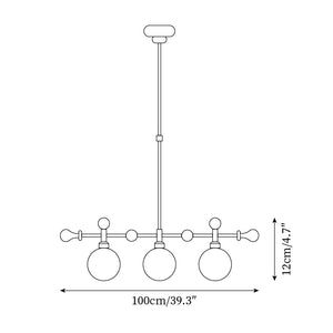 Retro Satilla Chandelier