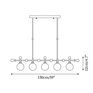 Retro Satilla Chandelier