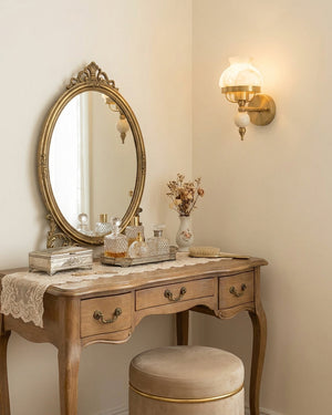 Retro Yuna Alabaster Wall Sconce