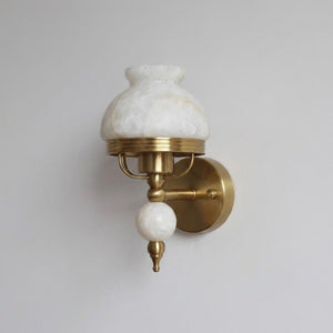 Retro Yuna Alabaster Wall Sconce