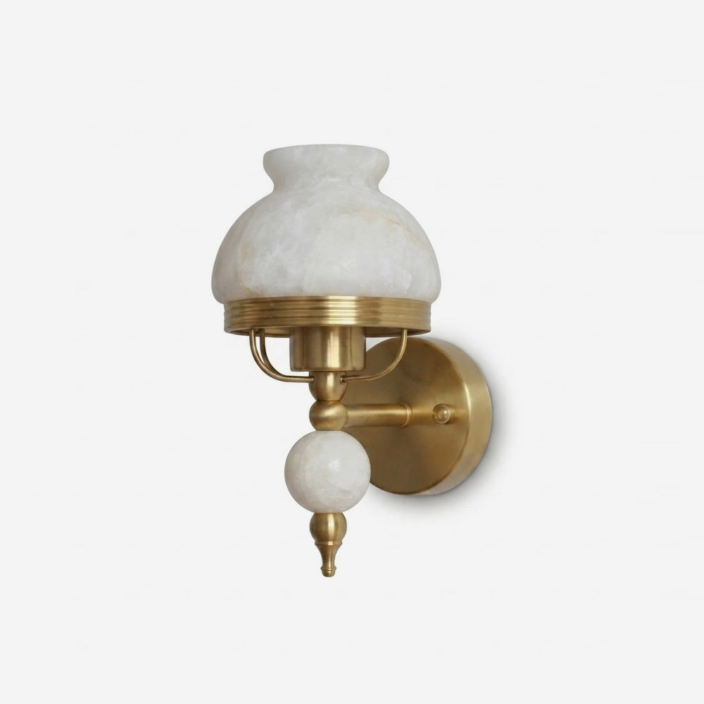 Retro Yuna Alabaster Wall Sconce