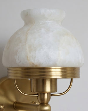 Retro Yuna Alabaster Wall Sconce