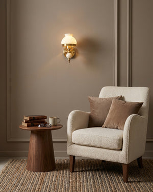 Retro Yuna Alabaster Wall Sconce