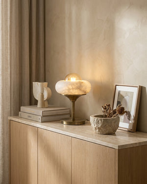 Retrovia Alabaster Table Lamp