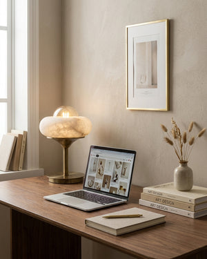 Retrovia Alabaster Table Lamp