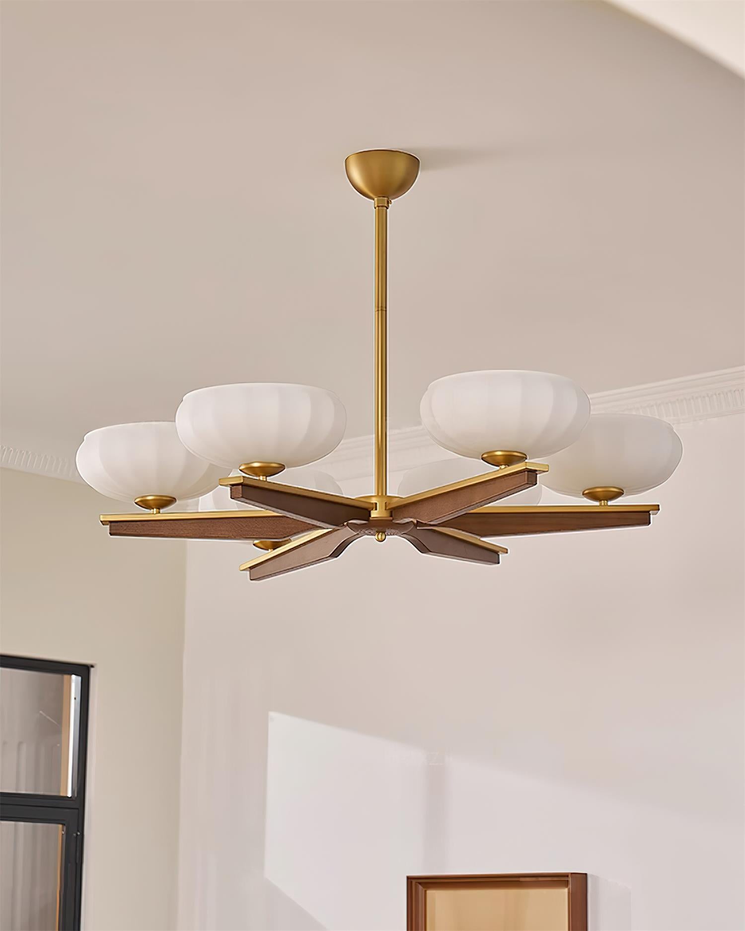 Reya Wood Chandelier