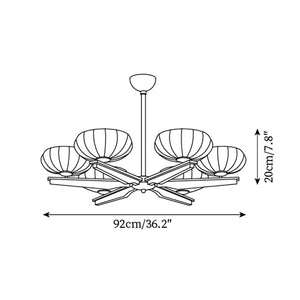 Reya Wood Chandelier