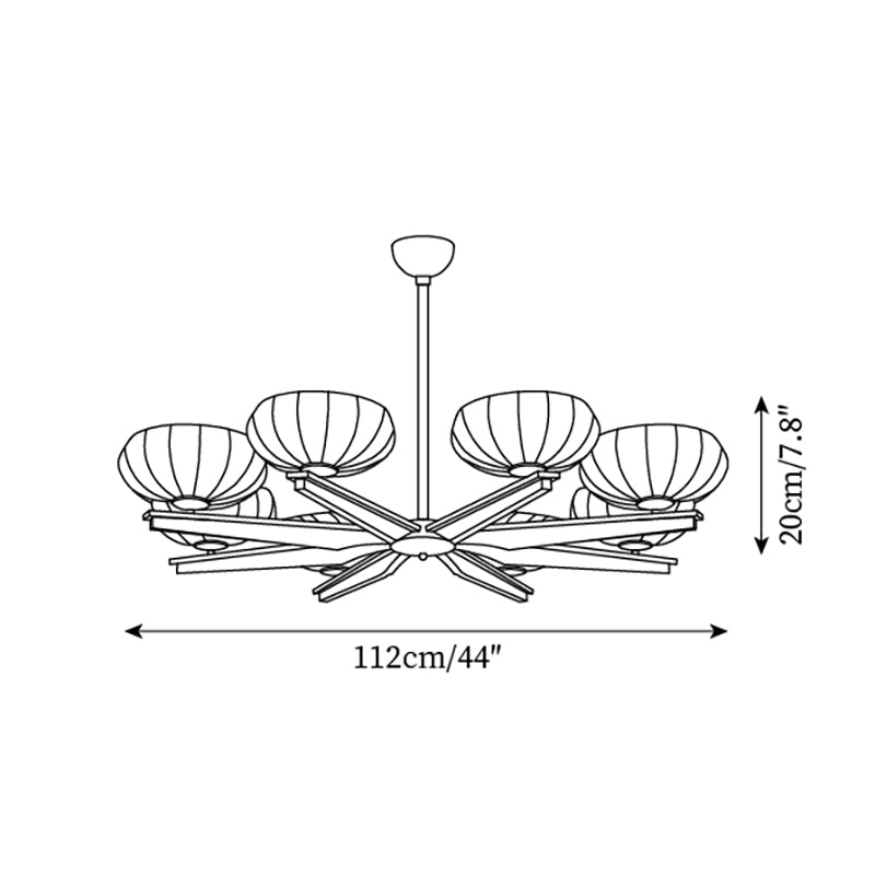 Reya Wood Chandelier